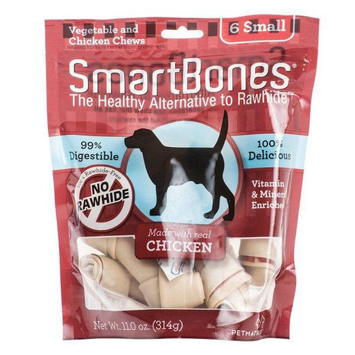 SmartBones Chicken & Vegetable Dog Chews - Small - 3.5" Long - Dogs under 20 Lbs (6 Pack) - Giftscircle