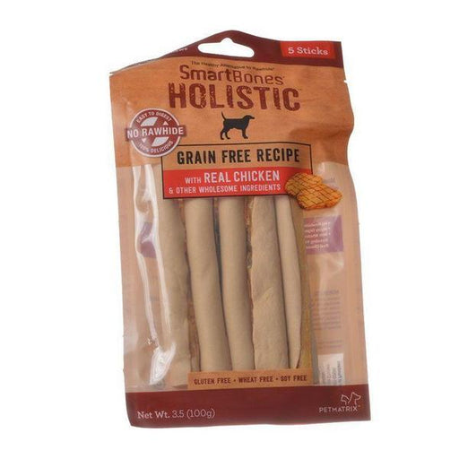 SmartBones Holistic Stick Chews - Chicken - 5 Pack - (5" Sticks) - Giftscircle