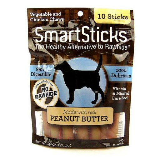 SmartBones SmartChips - Peanut Flavored Dog Chews - 3" Chips (10 Pack) - Giftscircle