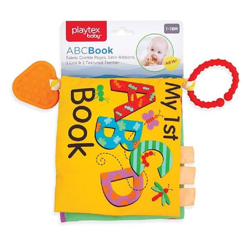 Soft Cloth Book with Teether and Crinkle Pages - ABC - Giftscircle