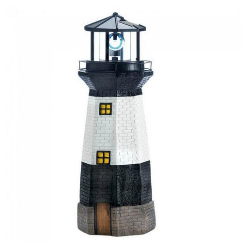 Solar Lighthouse Garden Statue with Rotating Light - Giftscircle