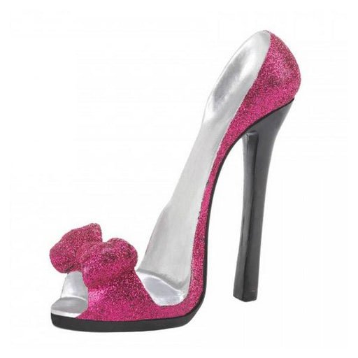 Sparkly High Heel Shoe Phone Holder - Pink Bow - Giftscircle