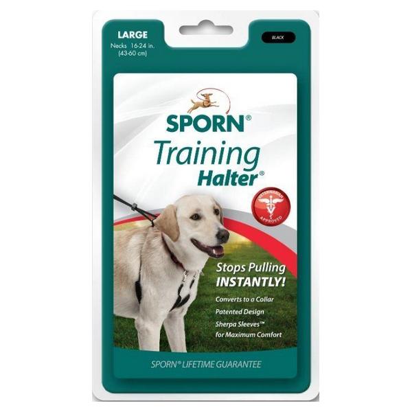 Sporn Original Training Halter for Dogs - Black - Large - Giftscircle