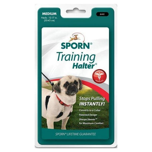 Sporn Original Training Halter for Dogs - Black - Medium - Giftscircle