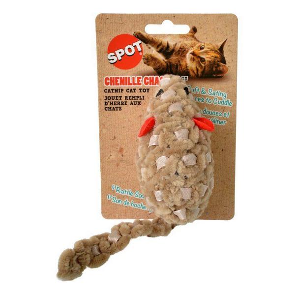 Spot Chenille Chasers Mouse Catnip Toy - Assorted Colors - 1 Count - Giftscircle