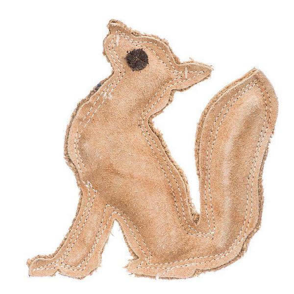 Spot Dura-Fused Leather Fox Dog Toy - 7" Long x 7.25" High - Giftscircle