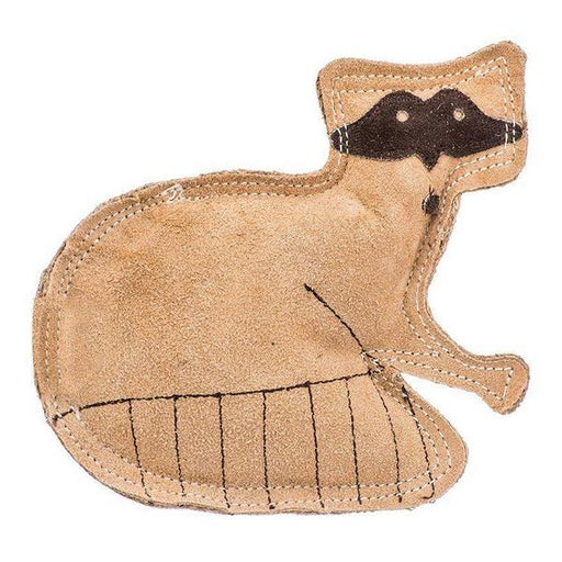 Spot Dura-Fused Leather Raccoon Dog Toy - 8" Long x 7" High - Giftscircle