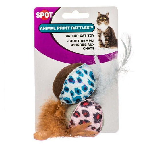 Spot Spotnips Rattle with Catnip - Animal Print - 2 Pack - Giftscircle
