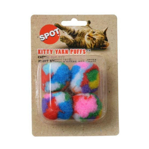Spot Spotnips Yarn Puffballs Cat Toys - 4 Pack - Giftscircle