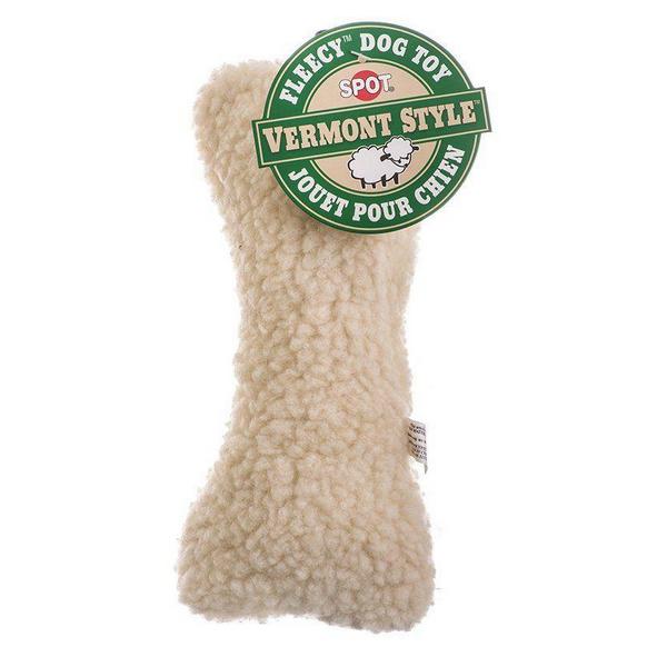 Spot Vermont Style Fleecy Bone Shaped Dog Toy - 9" Long - Giftscircle