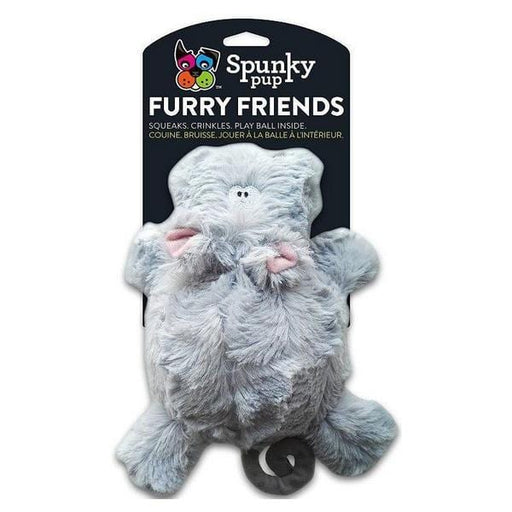 Spunky Pup Furry Friends Hippo with Ball Squeaker Dog Toy - 1 count - Giftscircle