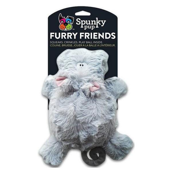 Spunky Pup Furry Friends Hippo with Ball Squeaker Dog Toy - 1 count - Giftscircle