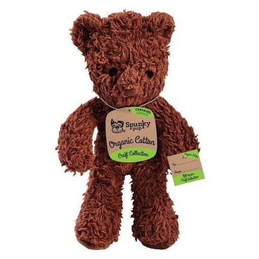 Spunky Pup Organic Cotton Bear Dog Toy - Large - 1 count - Giftscircle