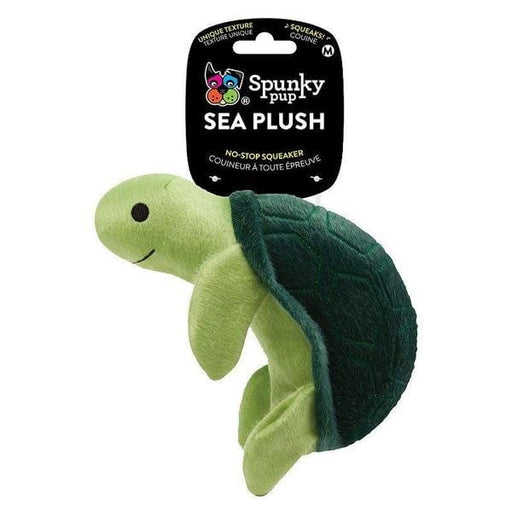 Spunky Pup Sea Plush Turtle Dog Toy - Medium - 1 count - Giftscircle