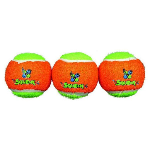 Spunky Pup Squeak Tennis Balls Dog Toy - Small - 3 count - Giftscircle