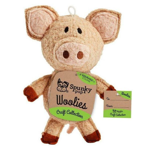 Spunky Pup Woolies Pig Dog Toy - 1 count - Giftscircle