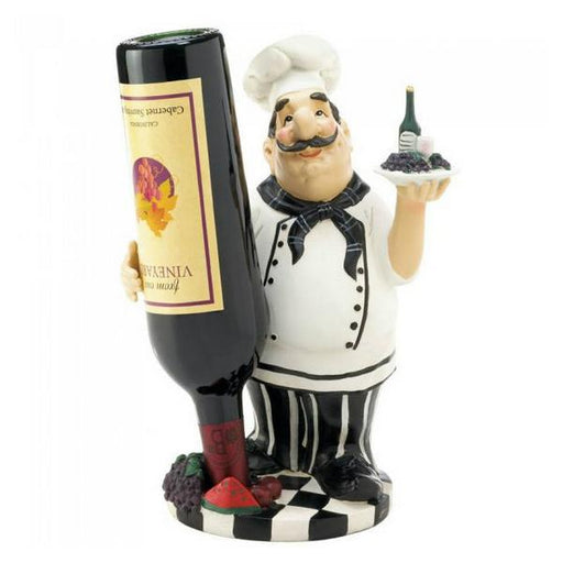 Standing Italian Chef Wine Bottle Holder - Giftscircle