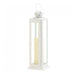 Star Cutouts White Square Candle Lantern - 12 inches - Giftscircle