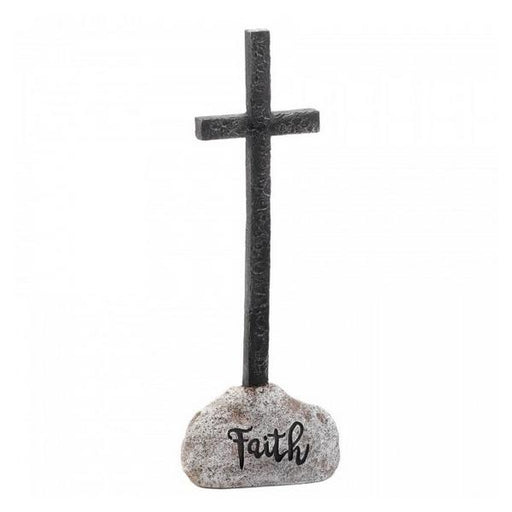 Stone and Cross Figurine - Faith - Giftscircle