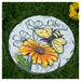 Sunflower and Bumblebee Life is Good Cement Garden Stepping Stone - Giftscircle