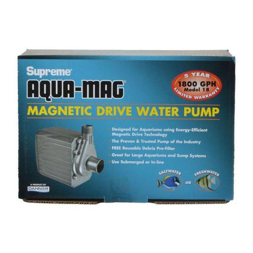 Supreme Aqua-Mag Magnetic Drive Water Pump - Aqua-Mag 18 Pump (1,800 GPH) - Giftscircle