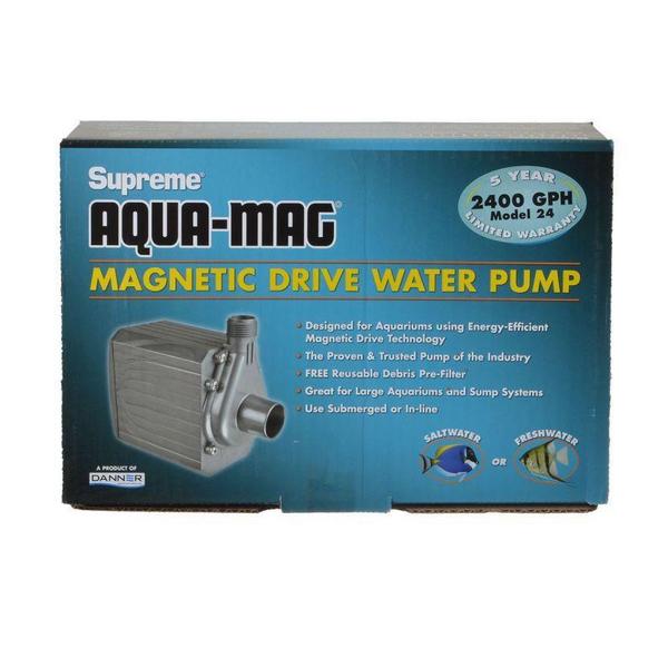 Supreme Aqua-Mag Magnetic Drive Water Pump - Aqua-Mag 24 Pump (2,400 GPH) - Giftscircle