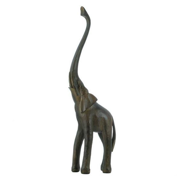 Tall Sleek Elephant Statue - 35 inches - Giftscircle