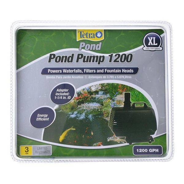 TetraPond Pond Pump - 1200 GPH - (For Ponds 1,000-1,500 Gallons) - Giftscircle
