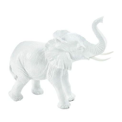 Textured White Ceramic Elephant - Giftscircle