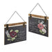 Textured Wood Floral Wall Signs - Giftscircle