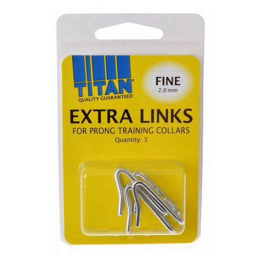 Titan Extra Links for Prong Training Collars - Fine (2.0 mm) - 3 Count - Giftscircle