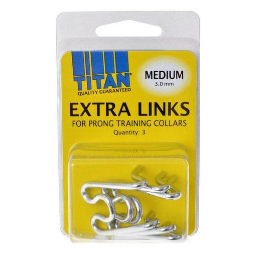 Titan Extra Links for Prong Training Collars - Medium (3.0 mm) - 3 Count - Giftscircle