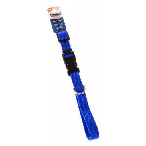 Tuff Collar Nylon Adjustable Collar - Blue - 14"-20" Long x 5/8" Wide - Giftscircle
