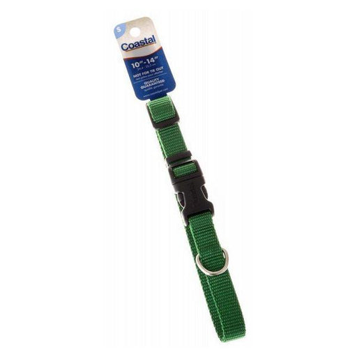 Tuff Collar Nylon Adjustable Collar - Hunter Green - 10"-14" Long x 5/8" Wide - Giftscircle