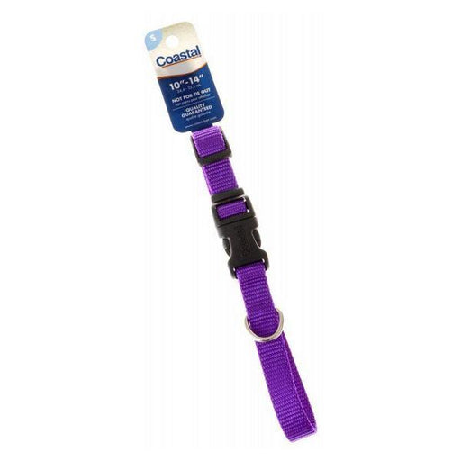 Tuff Collar Nylon Adjustable Collar - Purple - 10"-14" Long x 5/8" Wide - Giftscircle