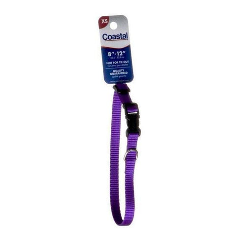 Tuff Collar Nylon Adjustable Collar - Purple - 8"-12" Long x 3/8" Wide - Giftscircle