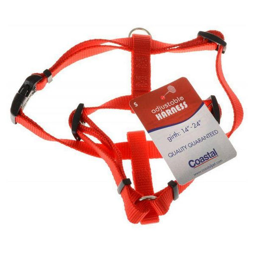 Tuff Collar Nylon Adjustable Harness - Red - Small (Girth Size 14"-24") - Giftscircle