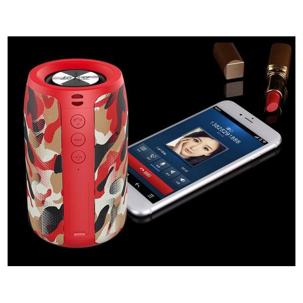 TWS S32 Portable Wireless Bluetooth Speakers - Camouflage Red - Giftscircle