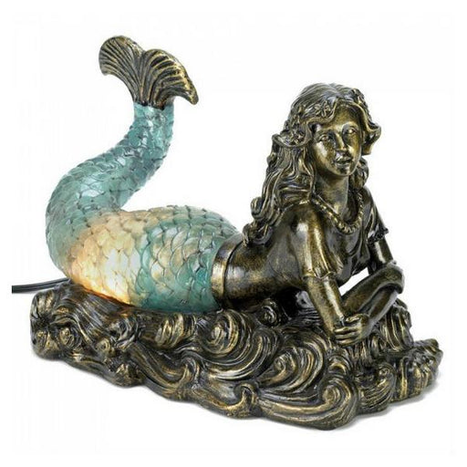 Unique Bronze-Look Mermaid Table Lamp - Giftscircle