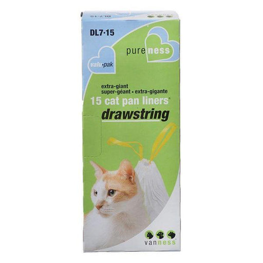 Van Ness Drawstring Cat Pan Liners - X-Giant (15 Pack) - Giftscircle