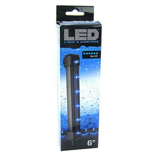 Via Aqua Blue LED Light & Airstone - 1.8 Watts - 6" Long - Giftscircle