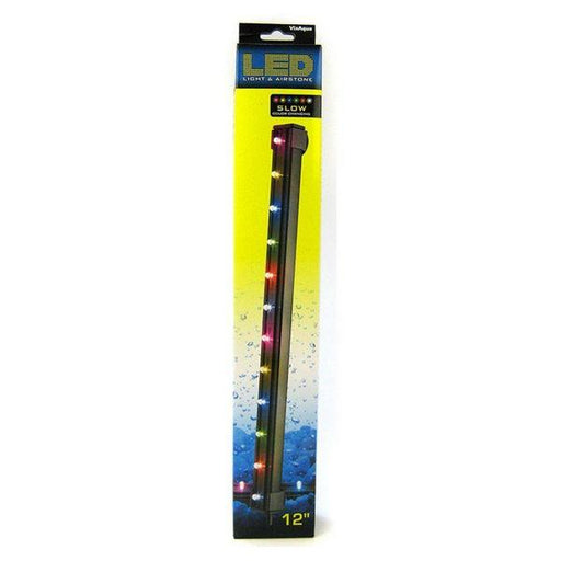 Via Aqua LED Light & Airstone Slow Color Changing - 2.7 Watts - 12" Long (12 Multicolor LED's) - Giftscircle