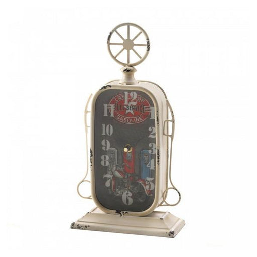 Vintage-Look Desk Clock - Gas Pump - Giftscircle