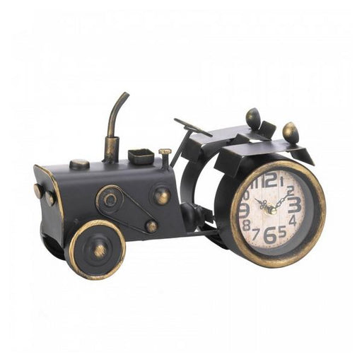 Vintage-Look Desk Clock - Old-Time Tractor - Giftscircle