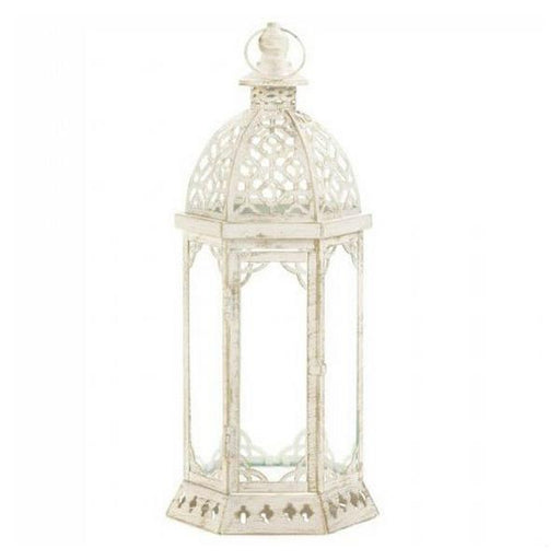Vintage-Look Distressed Candle Lantern - 16 inches - Giftscircle