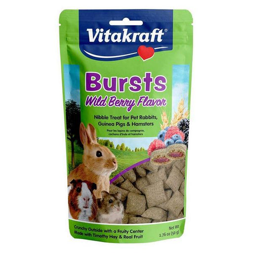 Vitakraft Bursts Treat for Rabbits, Guinea Pigs & Hamsters - Wild Berry Flavor - 1.76 oz - Giftscircle