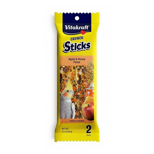 Vitakraft Crunch Sticks Apple & Honey Cockatiels Treats - 2 Pack - Giftscircle