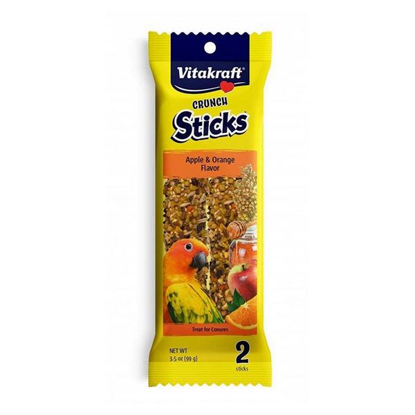 Vitakraft Crunch Sticks Apple & Orange Conure Treats - 2 Pack - Giftscircle