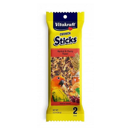 Vitakraft Crunch Sticks Apricot & Cherry Conure Treats - 2 Pack - Giftscircle
