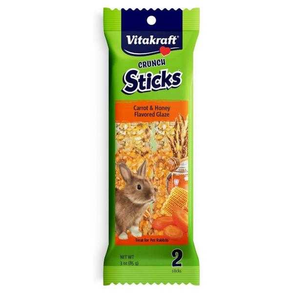 Vitakraft Crunch Sticks for Rabbits Carrot & Honey Flavored Glaze - 3 oz (2 Sticks) - Giftscircle
